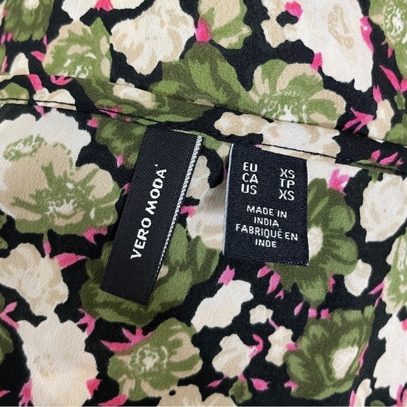 VERO MODA Helen Cowl Neck Recycled Polyester Slip Dress in Ivy Green - Picture 7 of 9